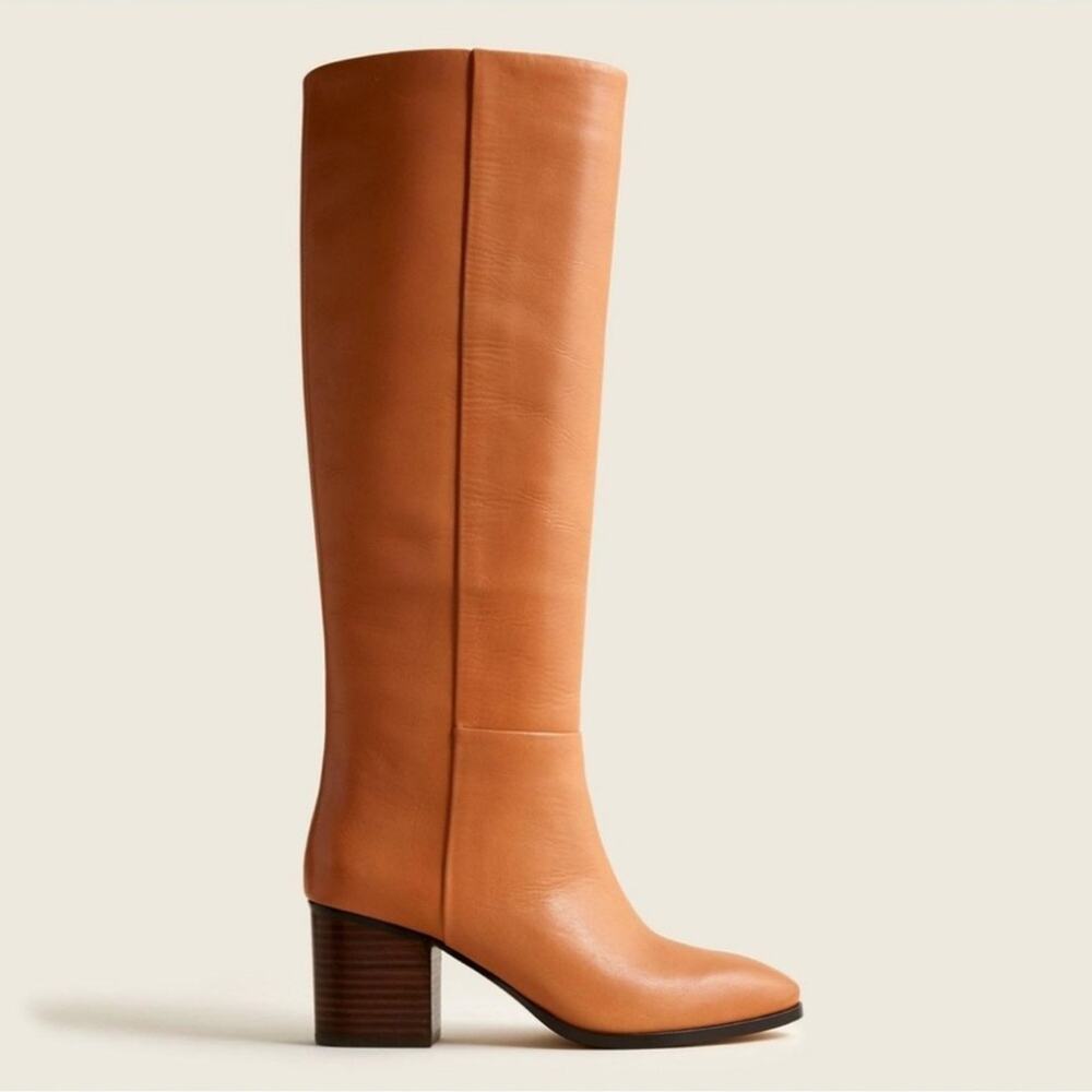 J. Crew Tan Heeled Boots